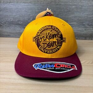 Arizona State Sun Devils Hat Cap Snap Back Retro Fork Em Devils The Game NWT